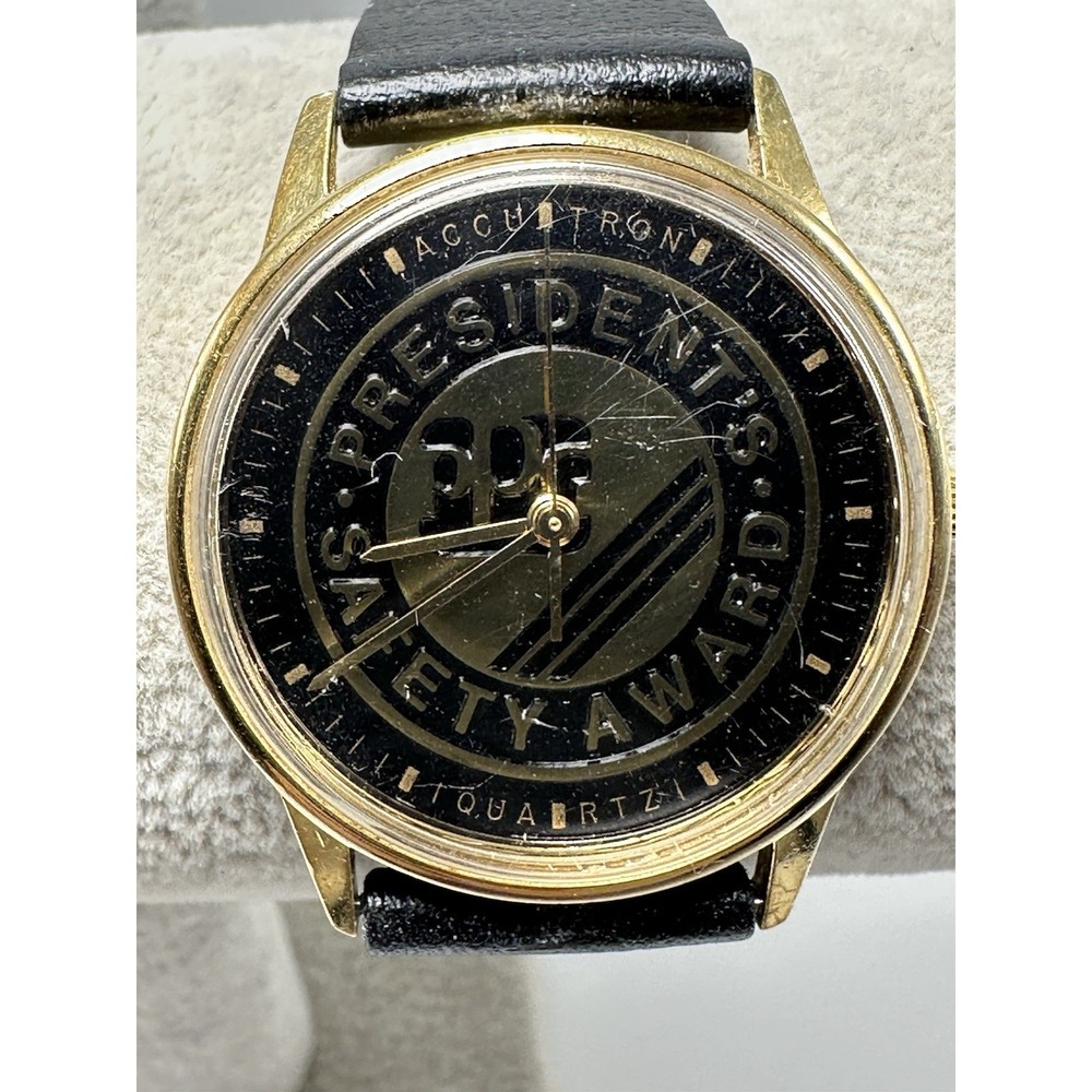 Accutron Bulova PPG Presidents Safety Award New Battery 1985 34MM 7.5" P5 - Picture 1 of 12